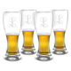 Monogrammed 20 oz. Pilsner Glass Set of 4 Image 2 of 9